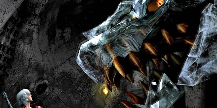 Dante Facing Down Cerberus