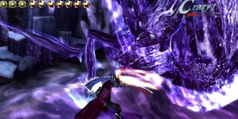 Dante Fighting Arkham Boss