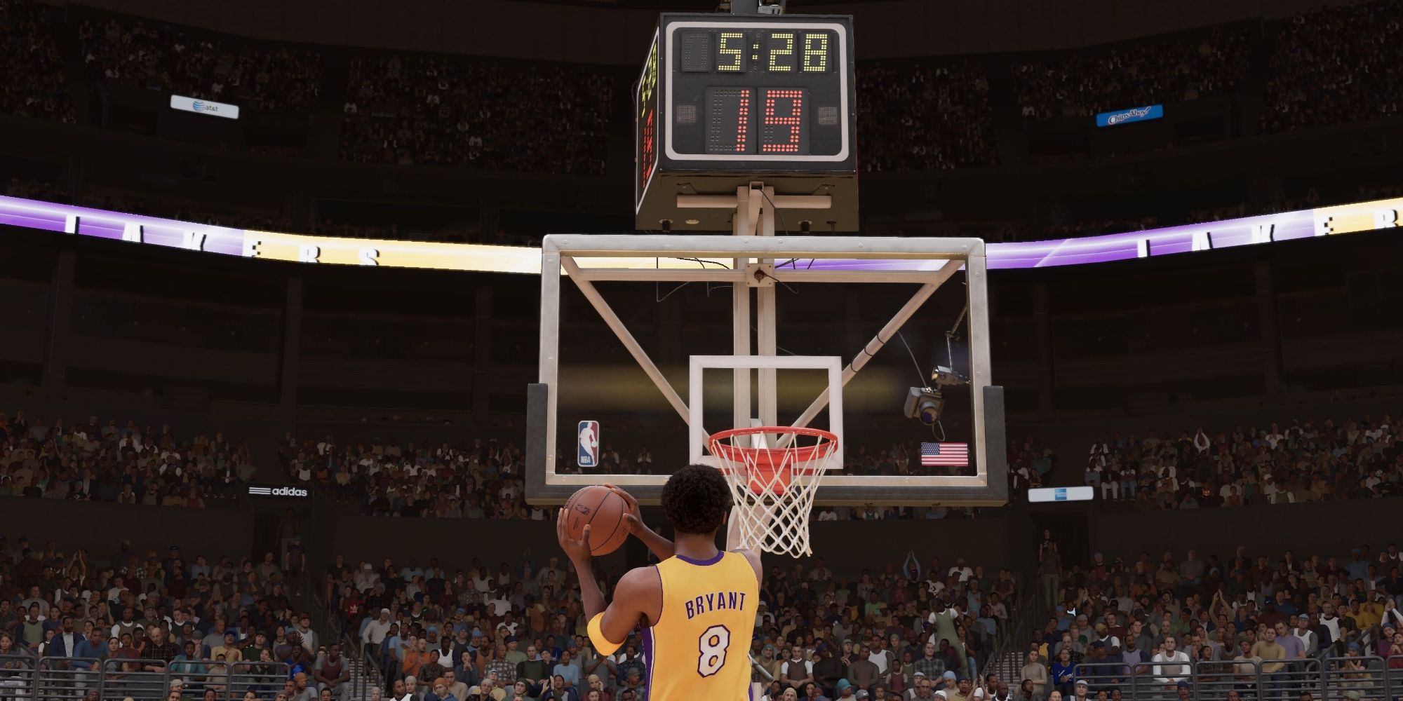 Kobe Bryant performing a dunk in NBA 2K23