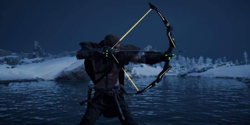 A bow and arrow in Assassin's Creed Valhalla