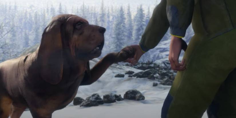 A dog command in The Hunter: Call of the Wild