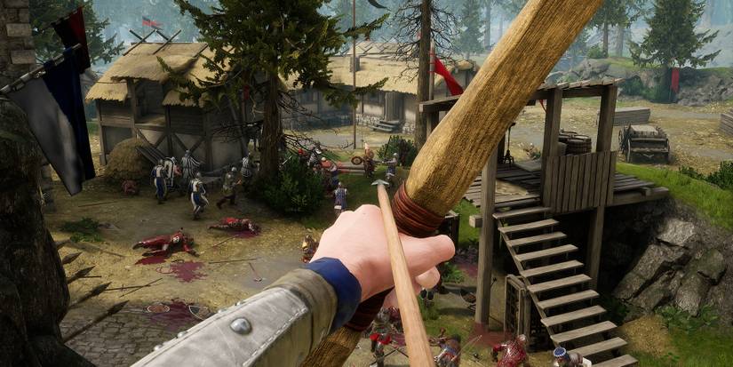 A longbow in Mordhau