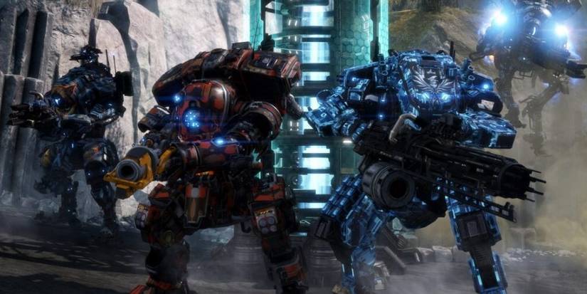 Four Titans Getting Ready For Combat