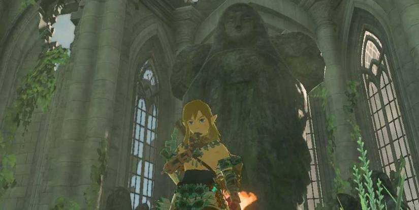 Link Inside The Temple Of Time Tears Of The Kingdom