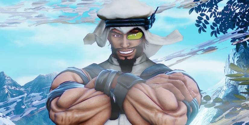 Rashid Floating On A Whirlwind In Street Fighter V
