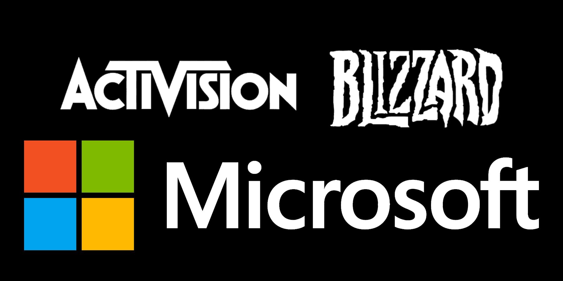 Activision Blizzard and Microsoft logos 