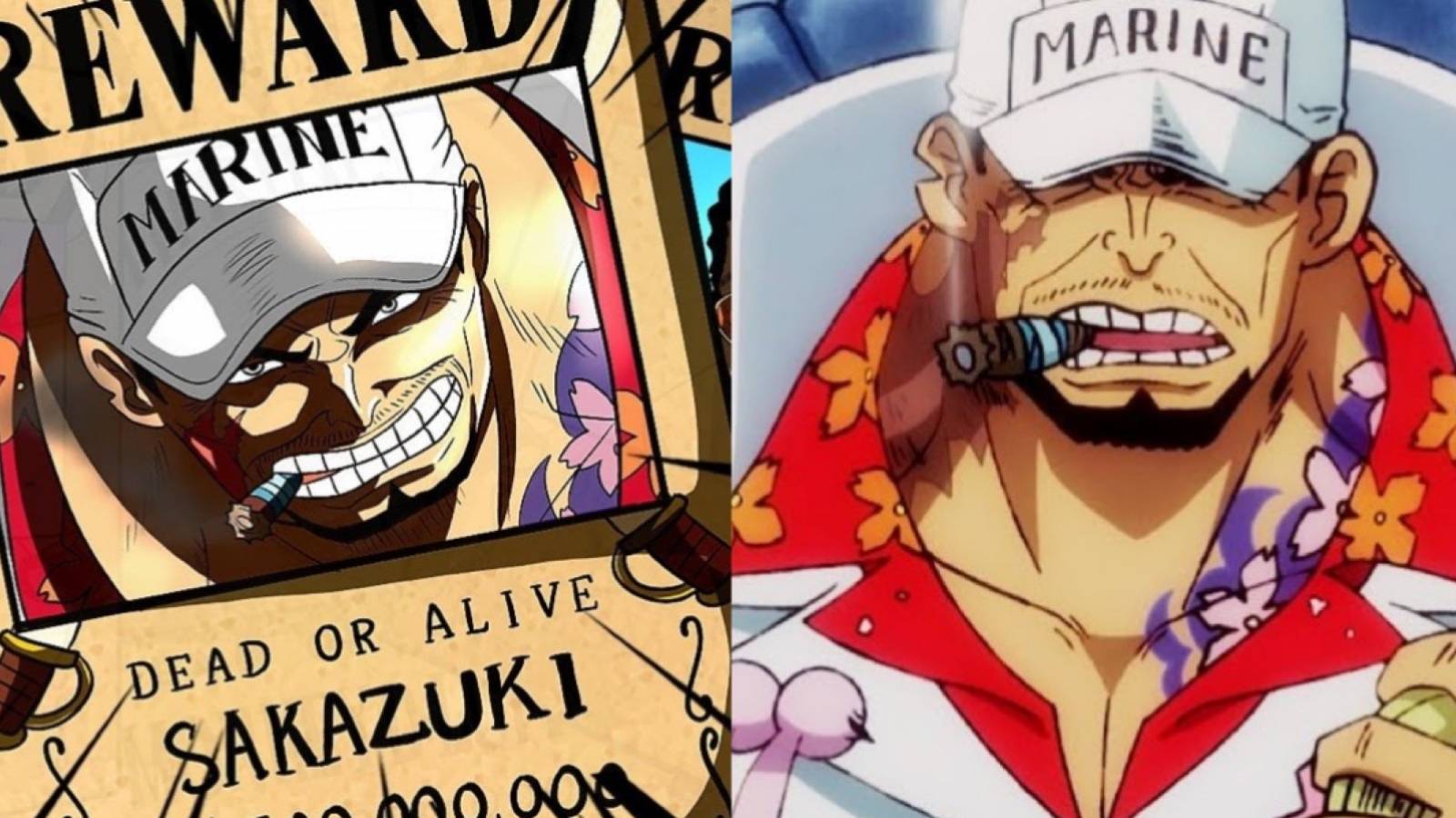 admiral sakazuki akainu one piece