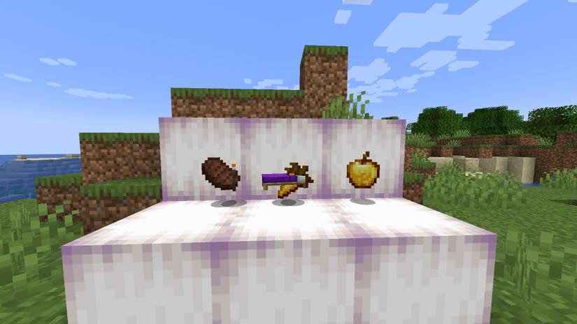 Steak torch bed golden carrots and golden apple