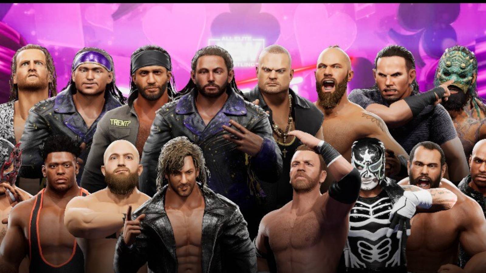 AEW Fight Forever Casino Battle Royale combatants