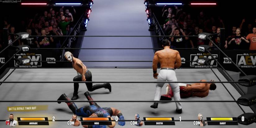 AEW Fight Forever Casino Battle Royale with Darby, Andrade, Dustin Rhodes, and Miro