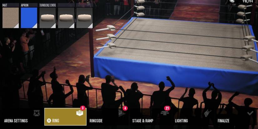 AEW Fight Forever - custom arena menu screen