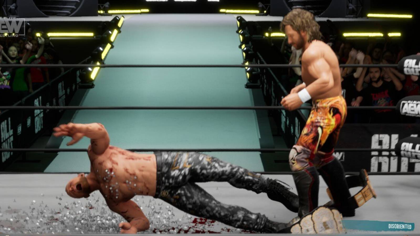AEW Fight Forever Kenny vs Moxley with weapons in the ring