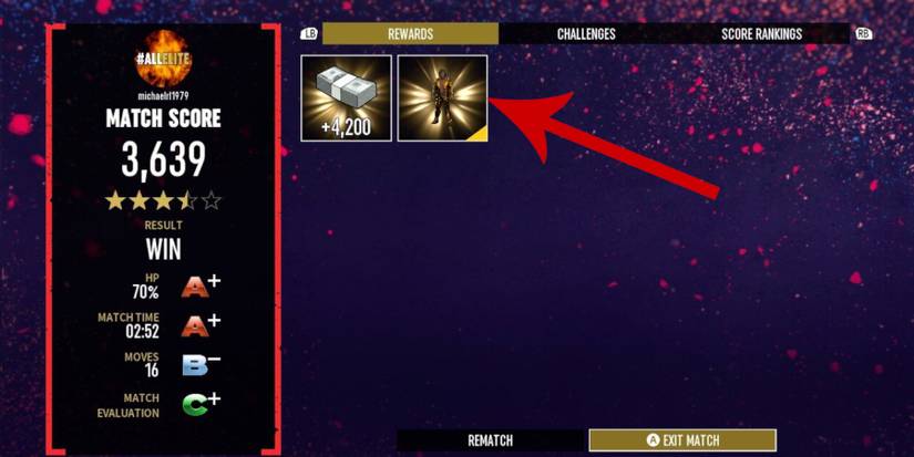 AEW Fight Forever Omega's challenge unlocked post match for the gold attire