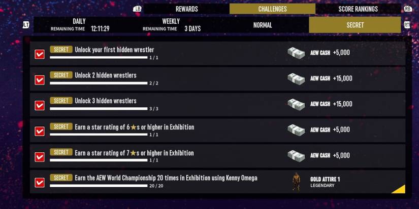 AEW Fight Forever Omega secret challenge for the gold attire