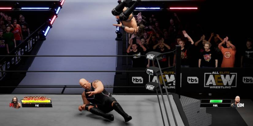 AEW Fight Forever - Pac hitting the Black Arrow