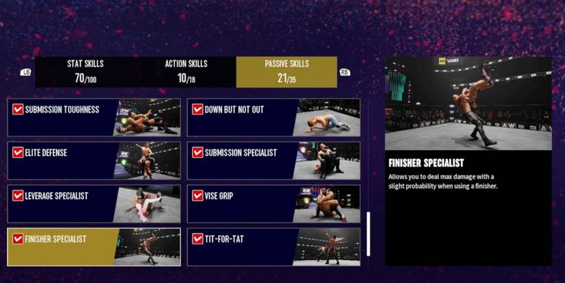 AEW Fight Forever Passive Skills