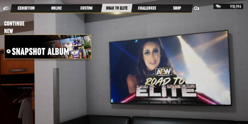 AEW Fight Forever - snapshot album screen