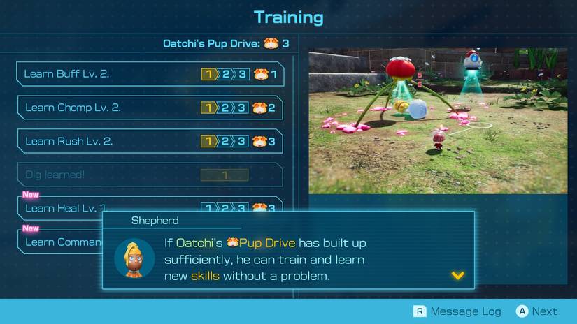 All Oatchi Rescue Pup Skills in Pikmin 4