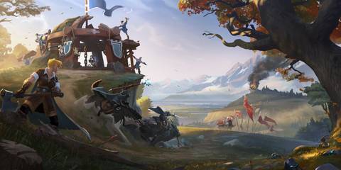 An Albion Online player managing their farm