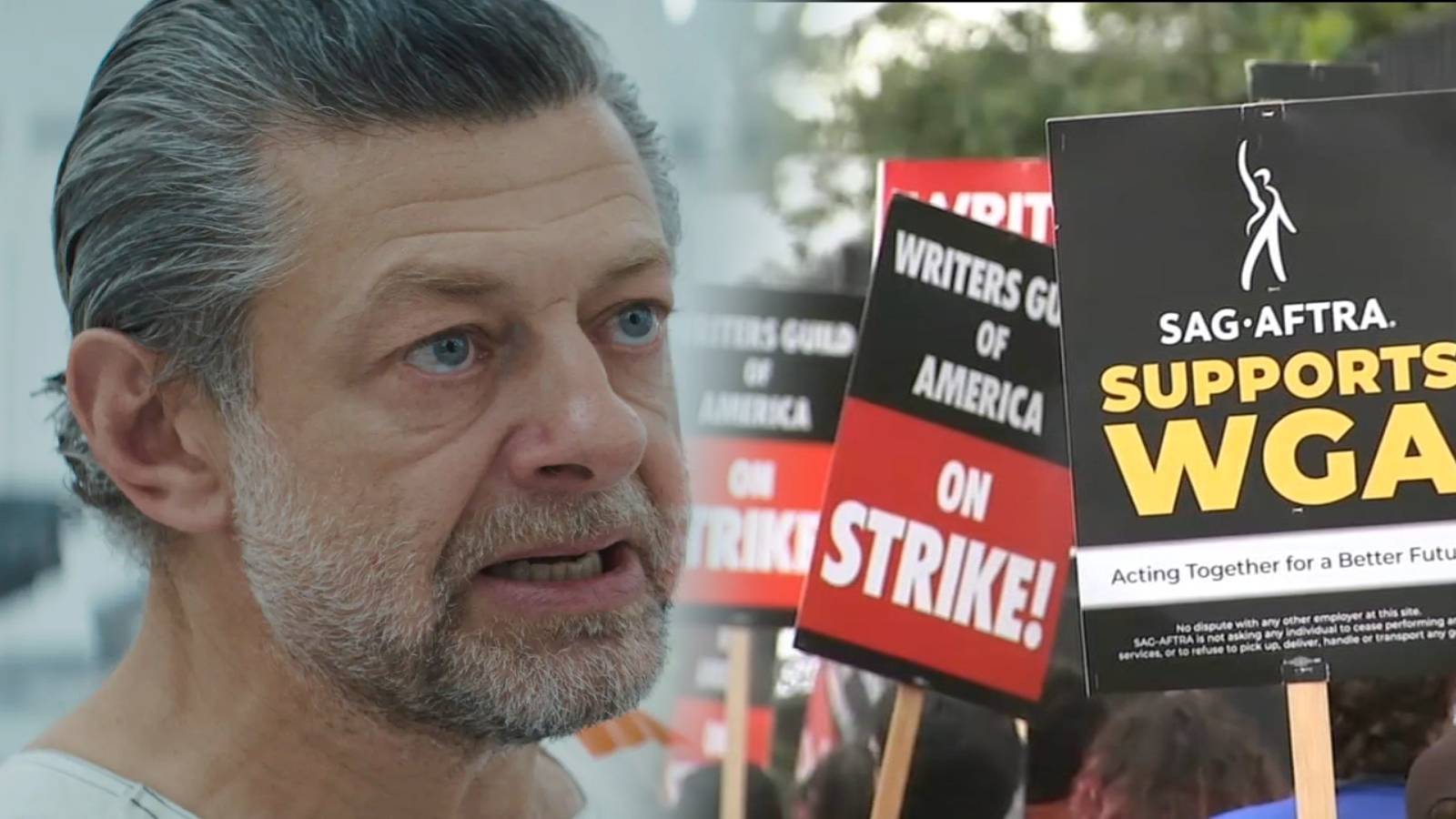 Andy Serkis Kino Loy Star Wars Andor WGA SAG-AFTRA strike