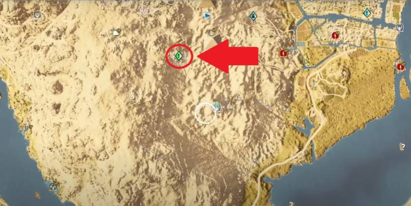 Assassin's Creed Origins Gift Of The Gods Quest Start Spot