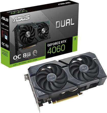 ASUS Dual GeForce RTX™ 4060 OC Edition 8GB