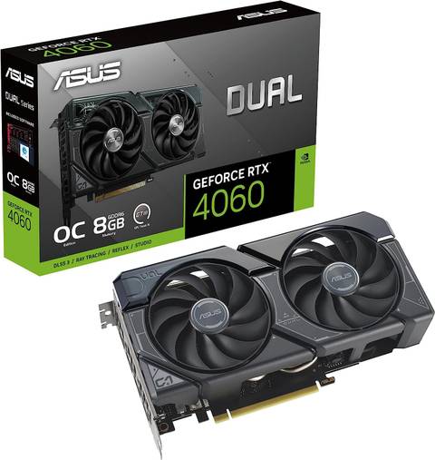 ASUS Dual GeForce RTX™ 4060 OC Edition 8GB