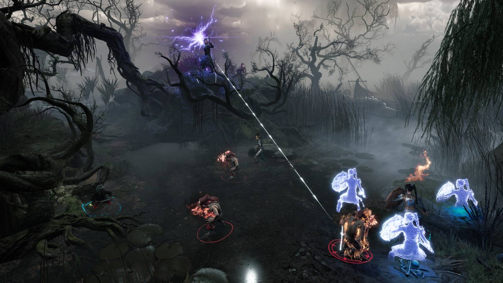 Baldur's Gate 3 attacking from high ground