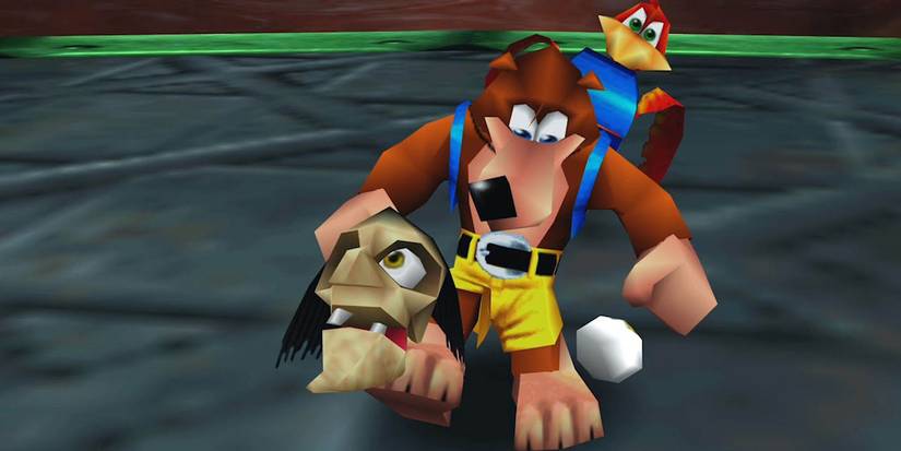 Banjo-Tooie cutscene with Gruntilda
