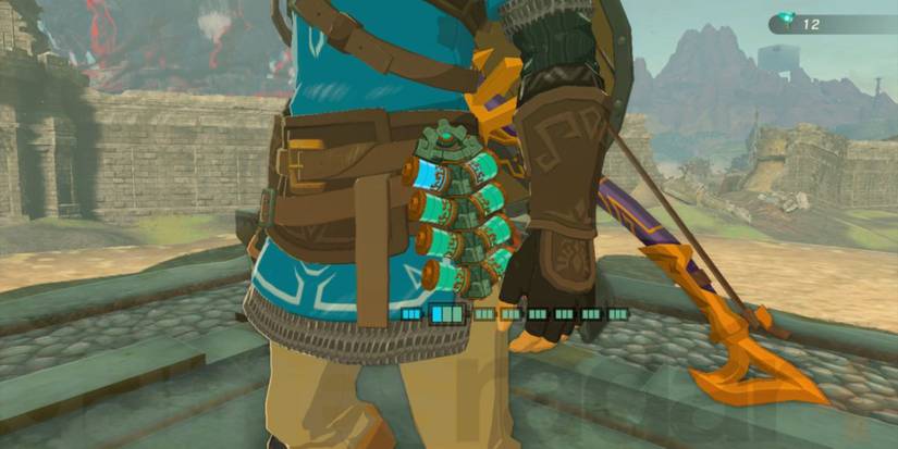 Zonai batteries on Link's waistband