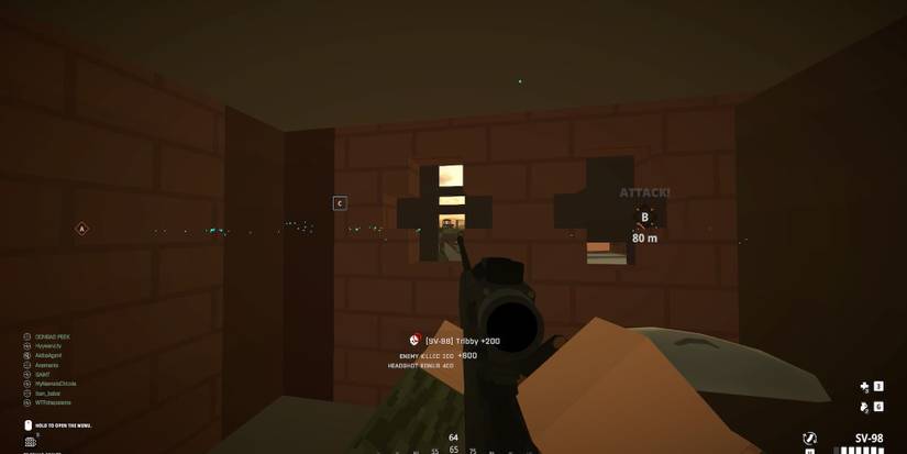 Sniping from a hole in the wall in BattleBit Remastered