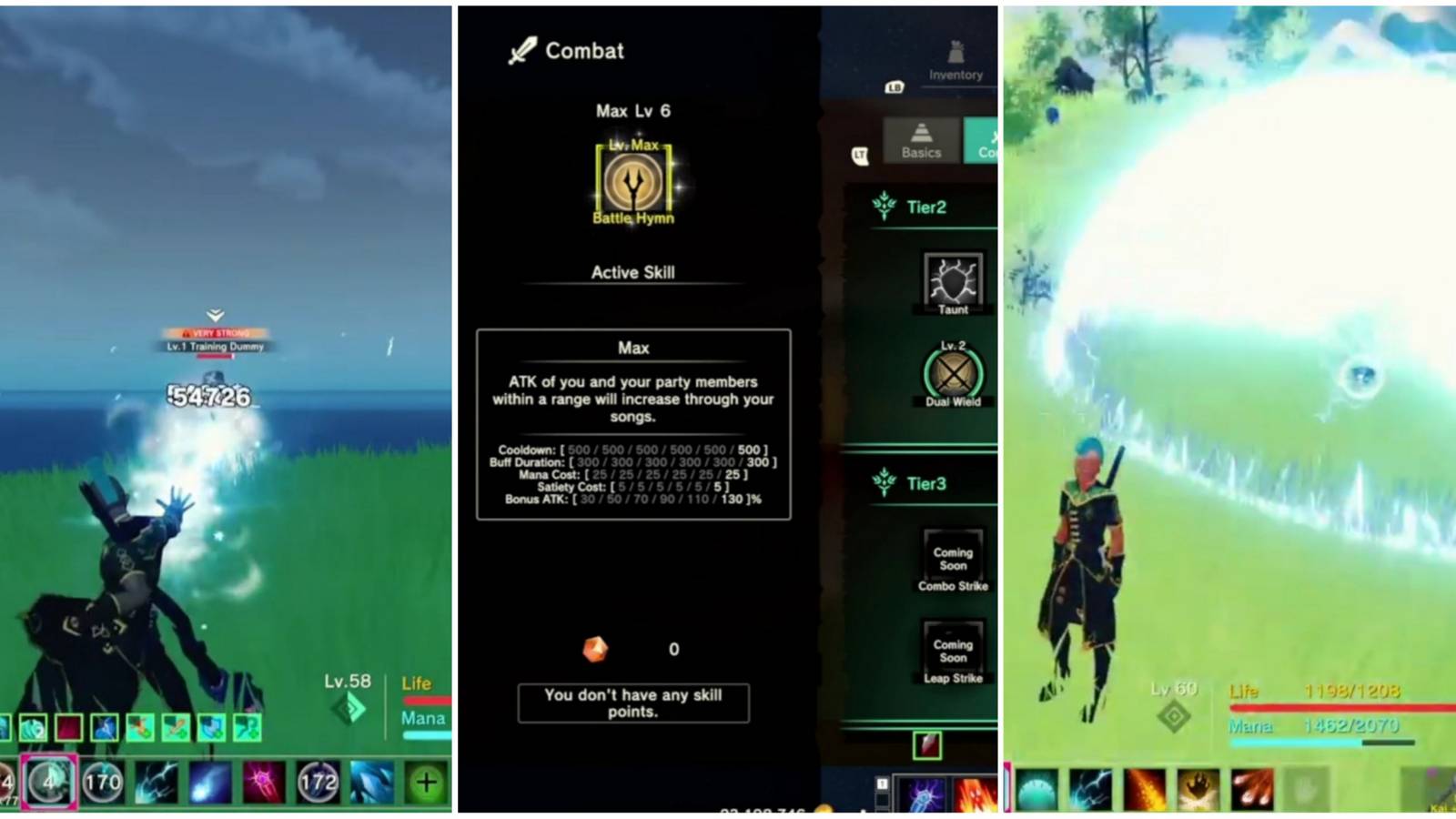 Craftopia Skills- Rune Stream Battle Hymn Lightning Ball