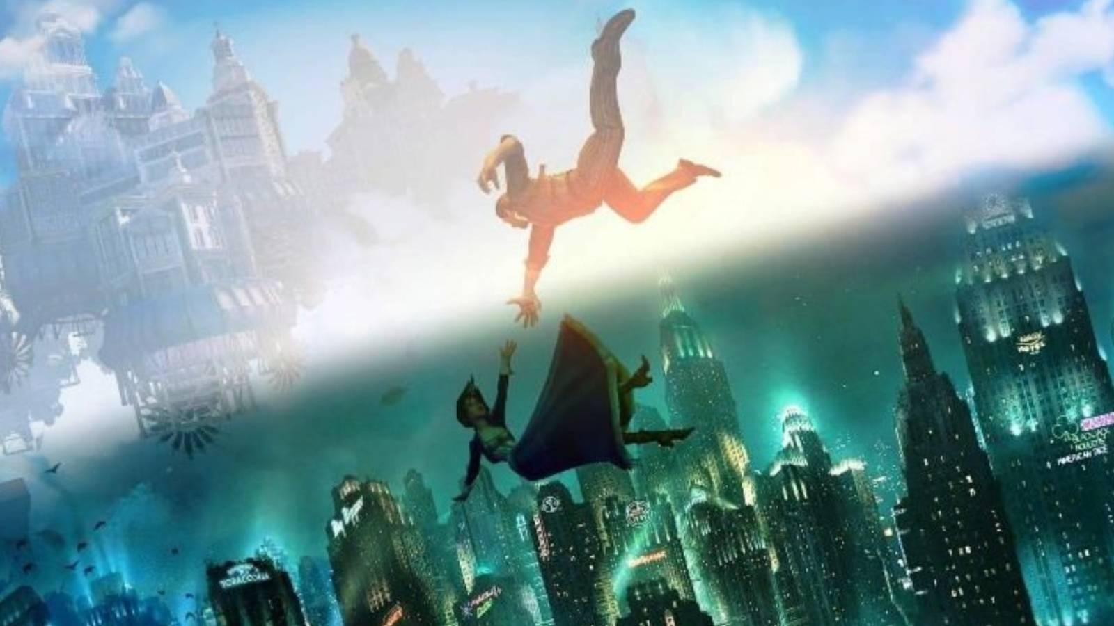 BioShock Inifnite Falling into Rapture