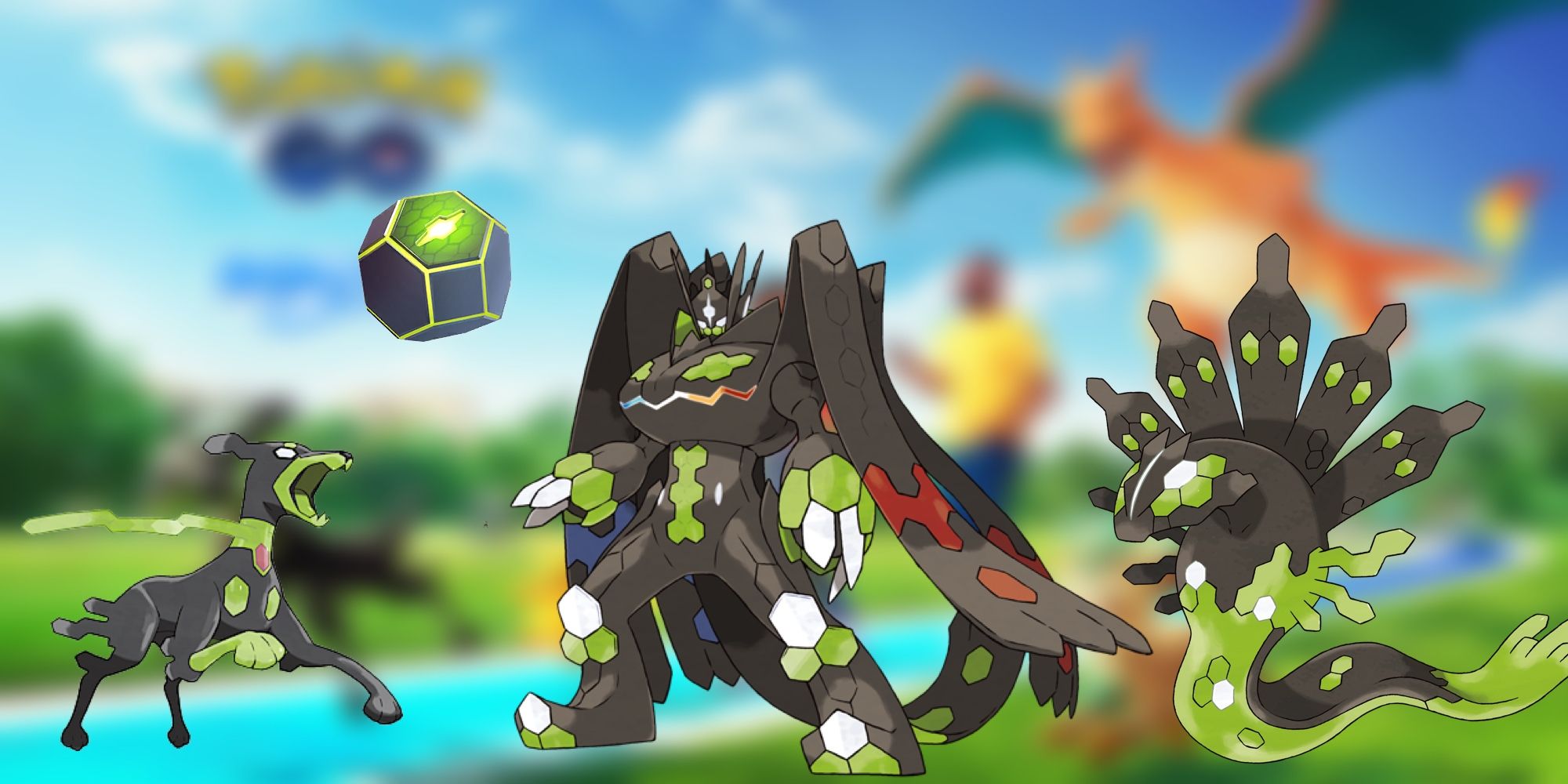 Zygarde, a new Pokemon in Pokemon GO looks as follows (in all