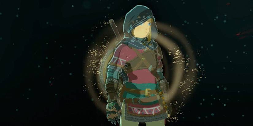 Link with a glow effect in the Depths