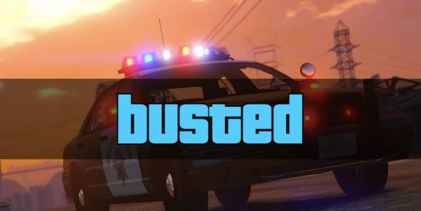 police car with sirens on