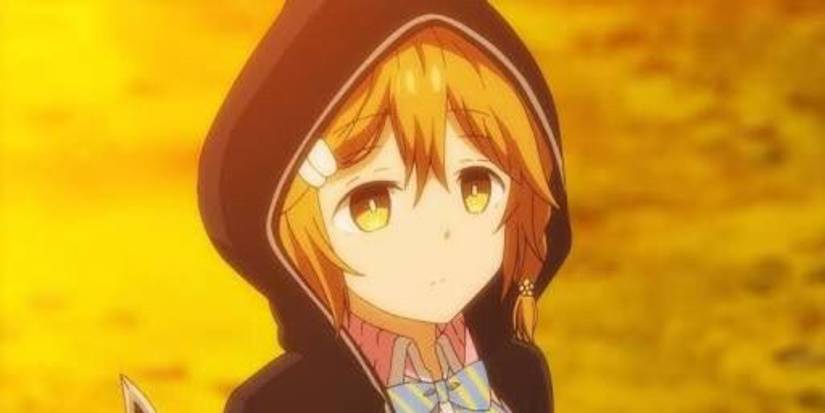 Yoshino Koiwai staring 