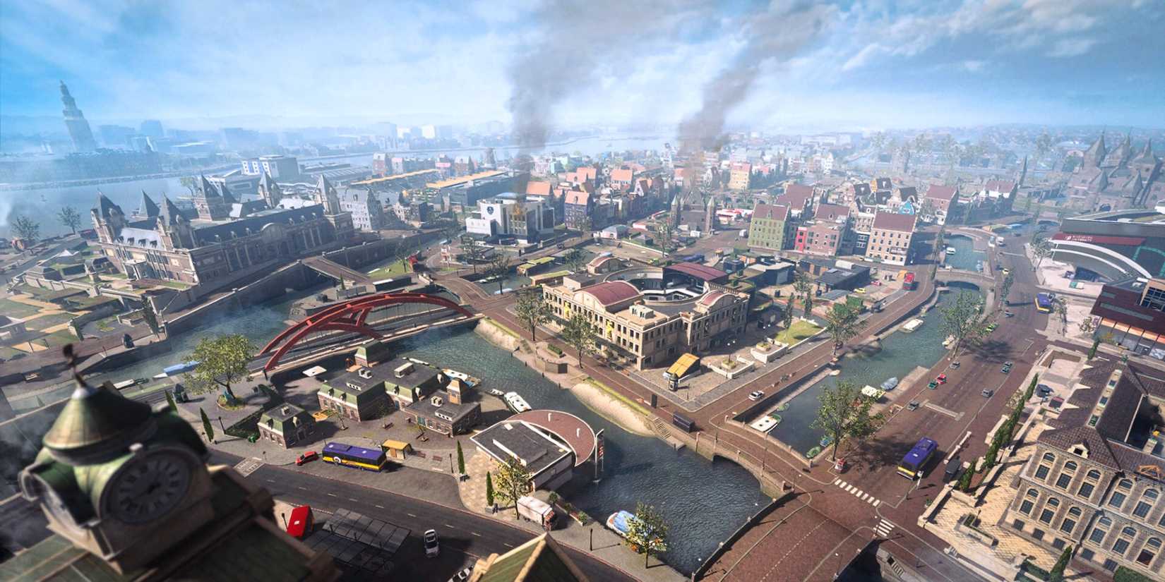 call of duty warzone vondel map aerial shot