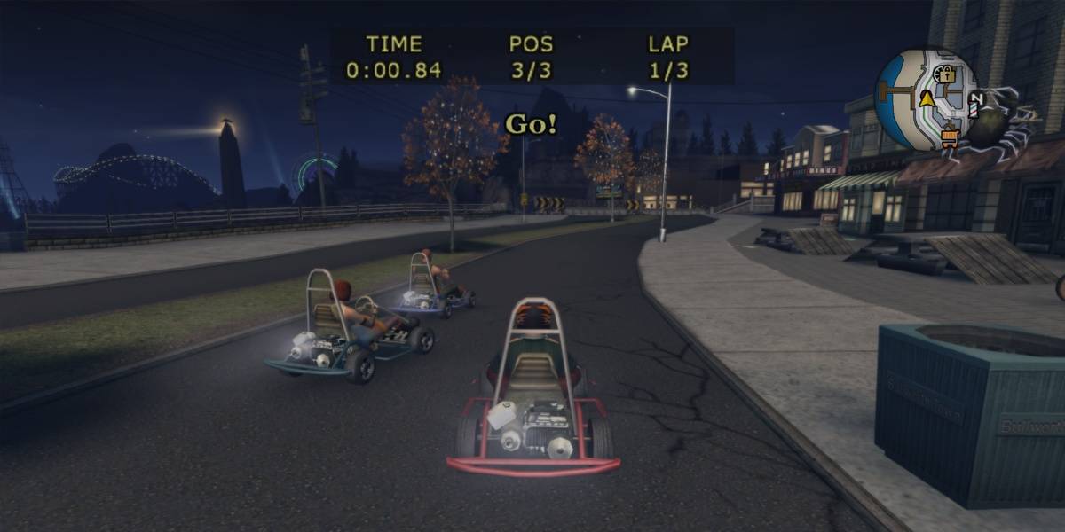 Cart Racing in Bully