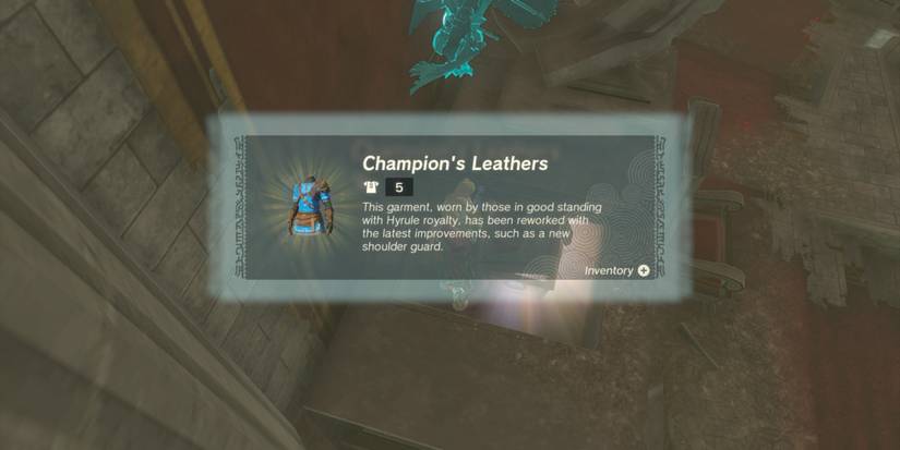 Link acquiring Champion's Leathers in The Legend of Zelda Tears of the Kingdom