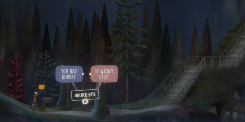 Riley opens closed gates after climbing rocks