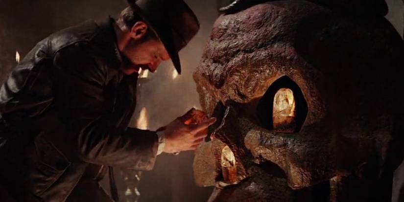 indiana jones stealing the sankara stones