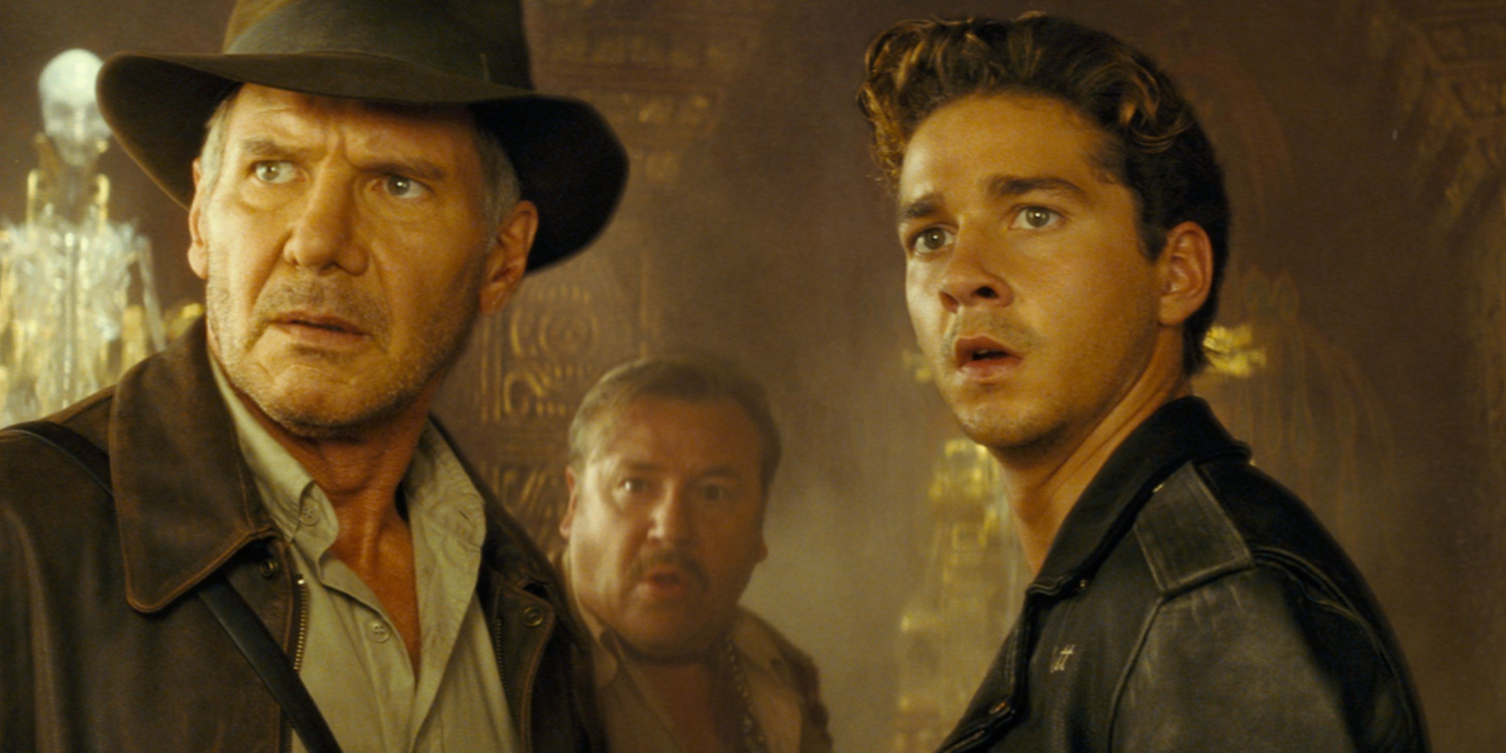 indiana jones, mac and mutt williams at the temple of akator