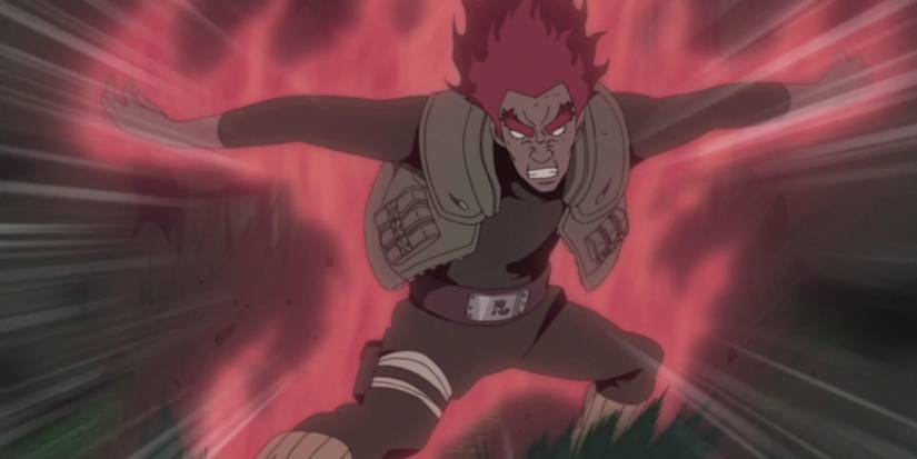 Might Guy Using The 8 Gates Against Madara In Naruto