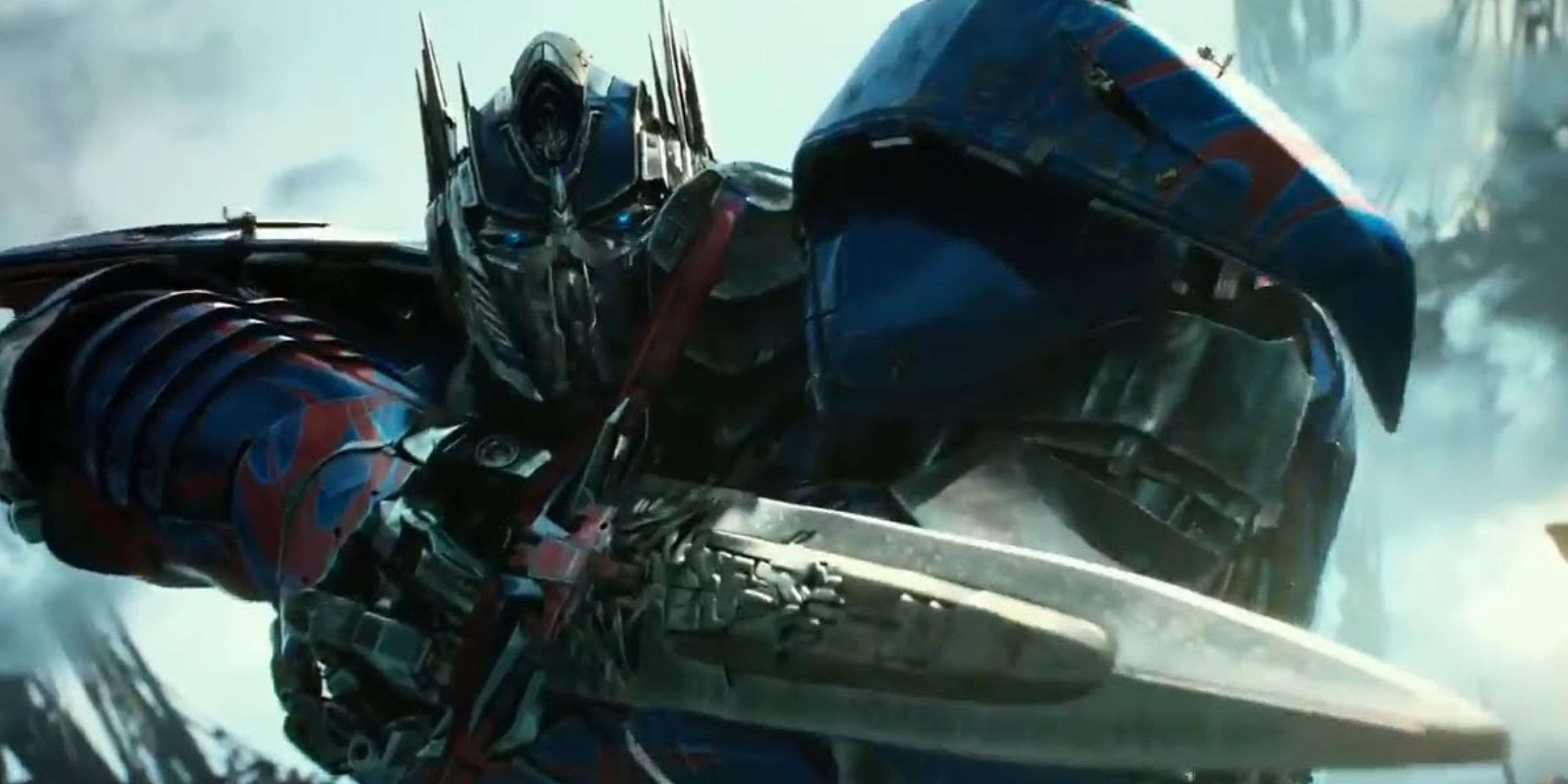 optimus prime using his sword to kill infernocus