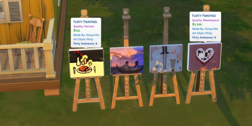 comparing values and ambience prices of paintings