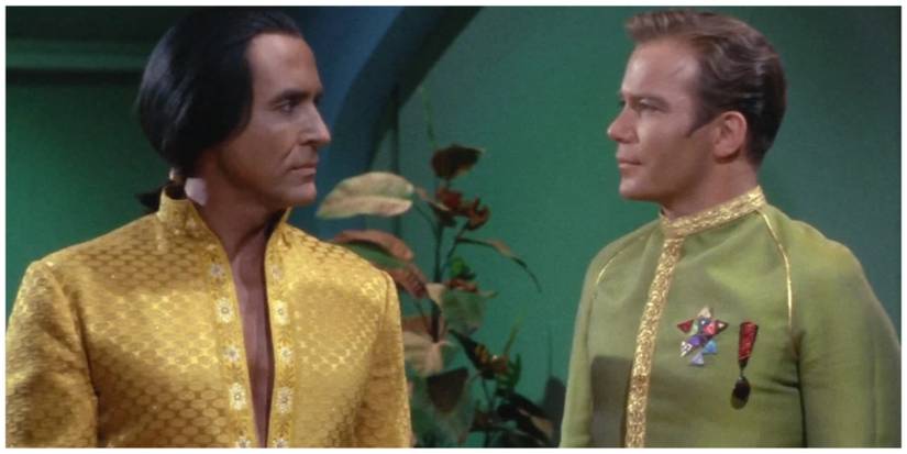 Ricardo Montalban as Khan. William Shatner as Kirk.