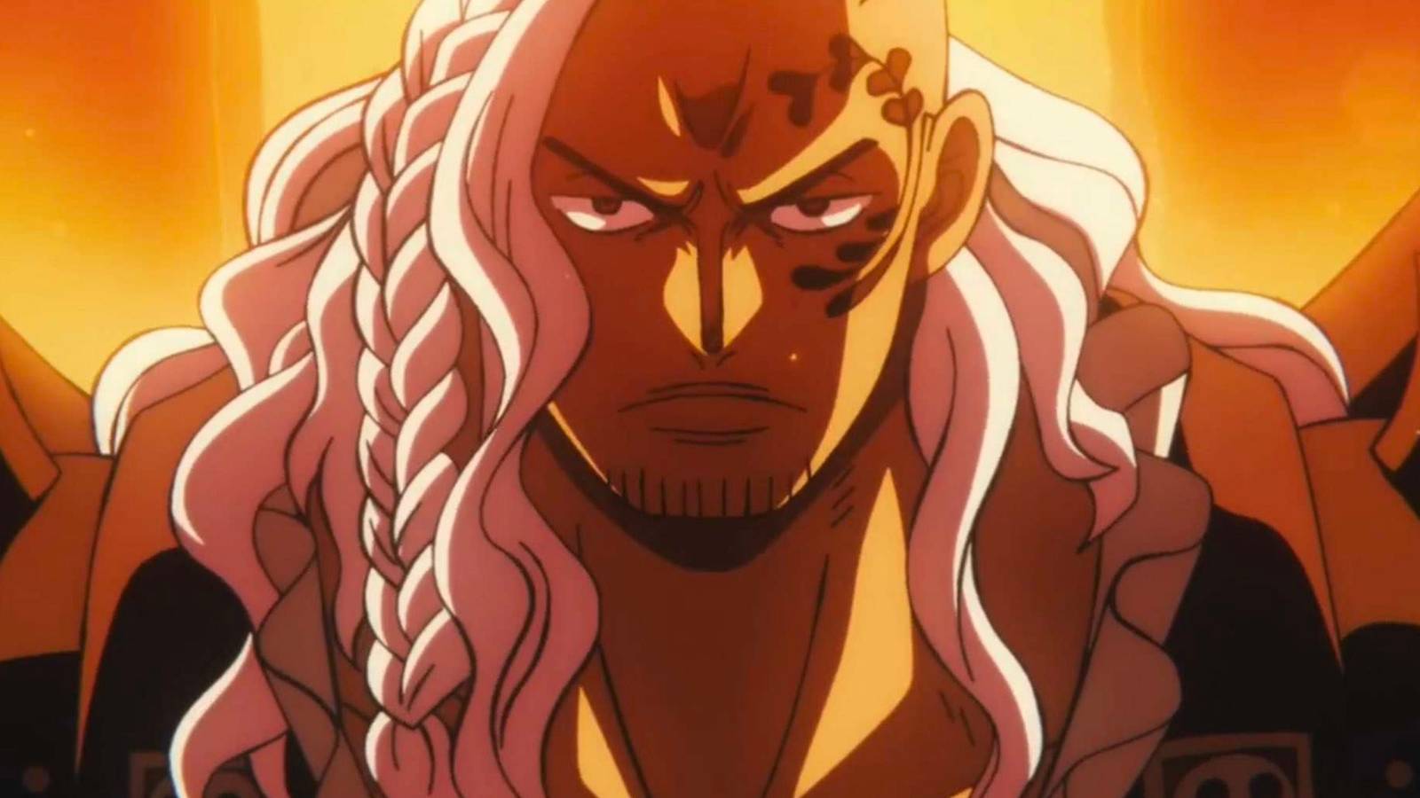 Unmasked King Staring At Zoro In One Piece