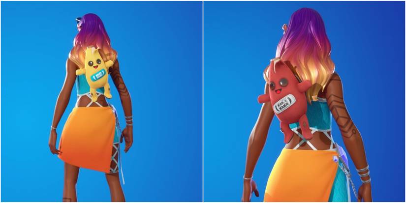 showing off the variants for the naner back bling