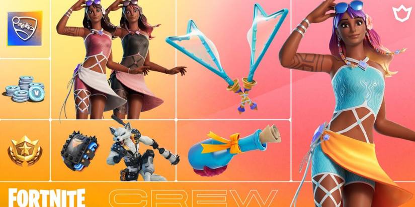 fortnite crew pack content for july summer event